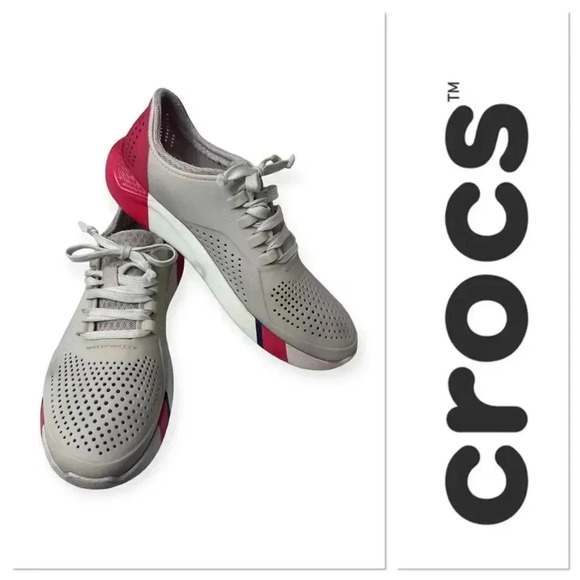 Crocs Literide Colorblock Slip On Casual Sneakers size 9 - Picture 1 of 12